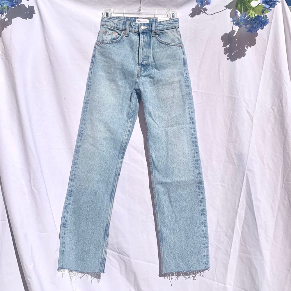 Zara light wash denim size 00